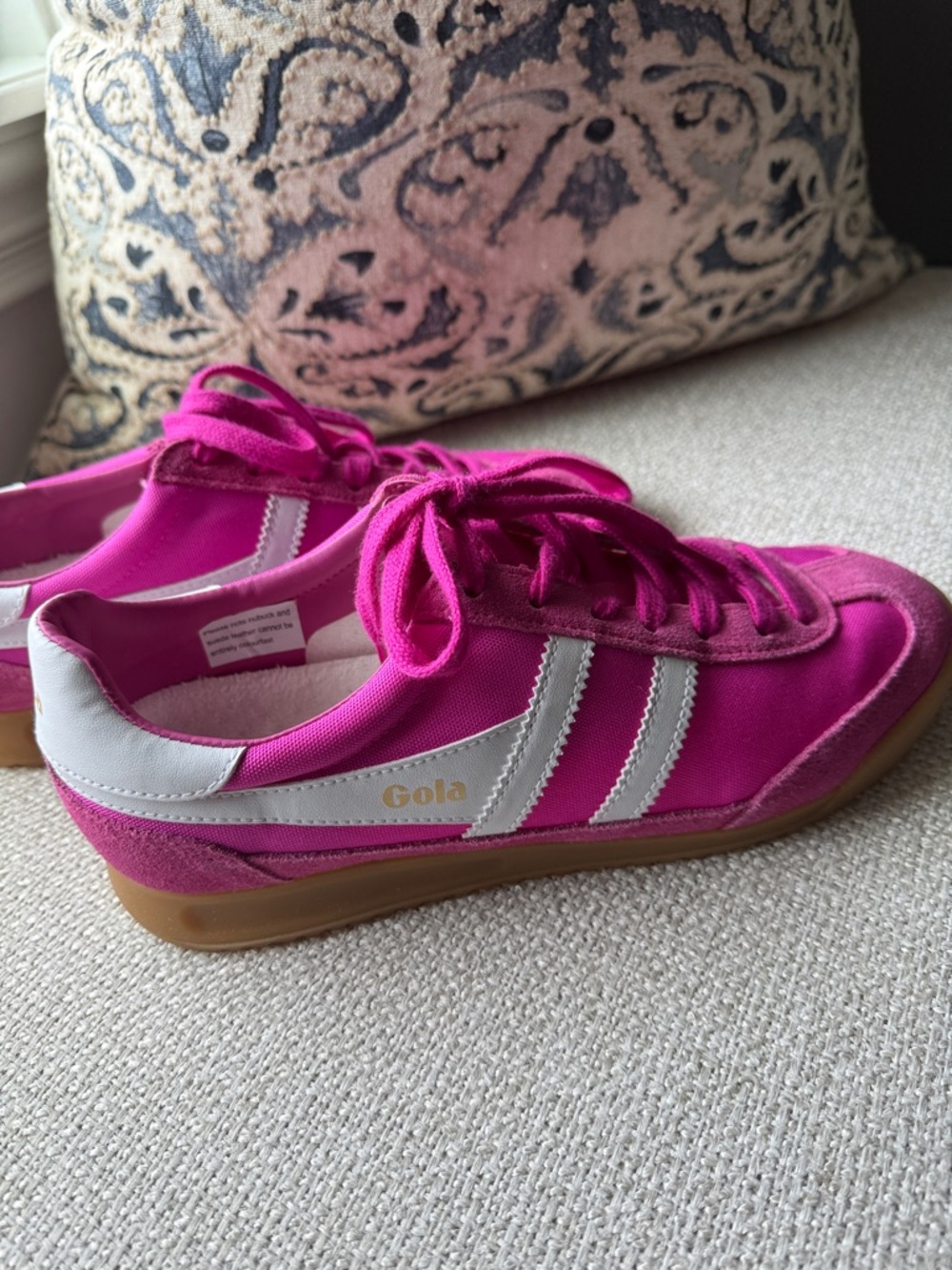 Gola Pink and White Classic Sneakers - Picture 5 of 8